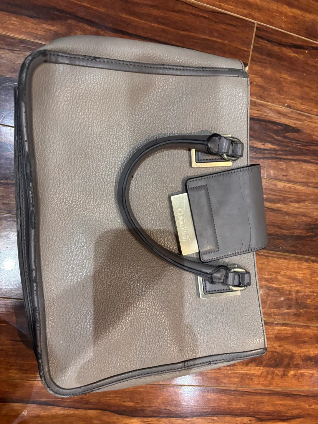 Calvin Klein Satchel Bag - Taupe