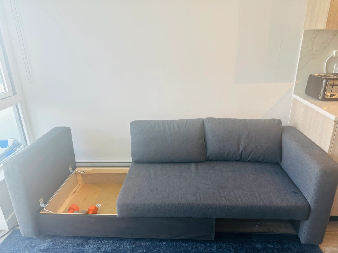 IKEA SKÖNABÄCK Knisa Dark Gray Sofabed - photo 2