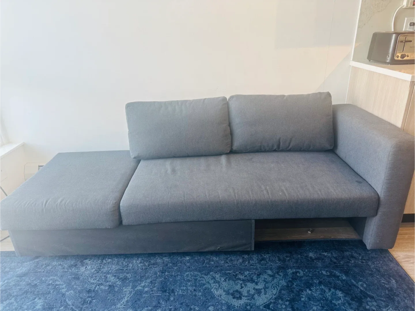 IKEA SKÖNABÄCK Knisa Dark Gray Sofabed image indicator(3)