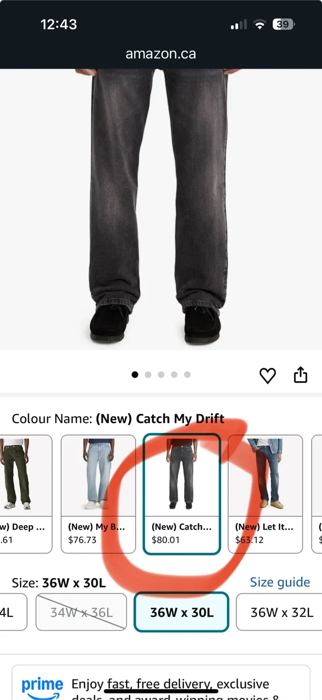 Levi's 569 Loose Straight Jeans - 36W x 30L image indicator(5)