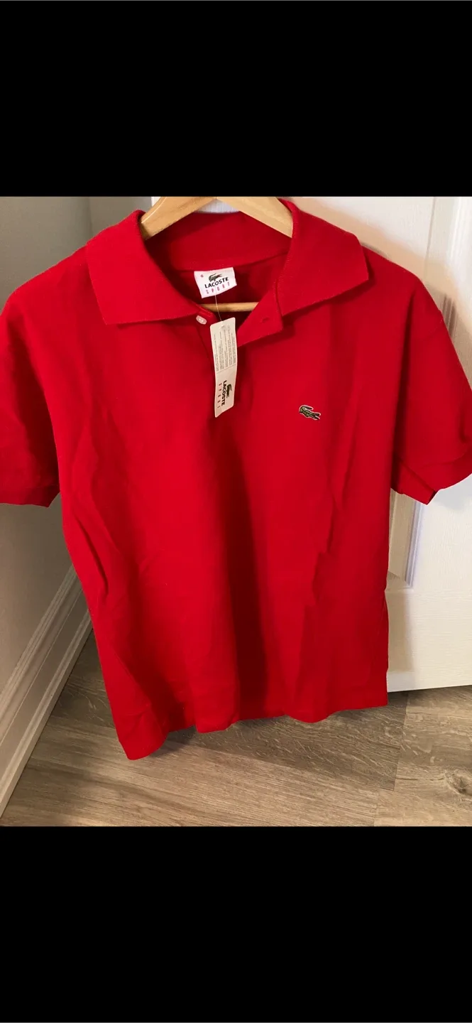 New Lacoste Sport Red Polo Shirt