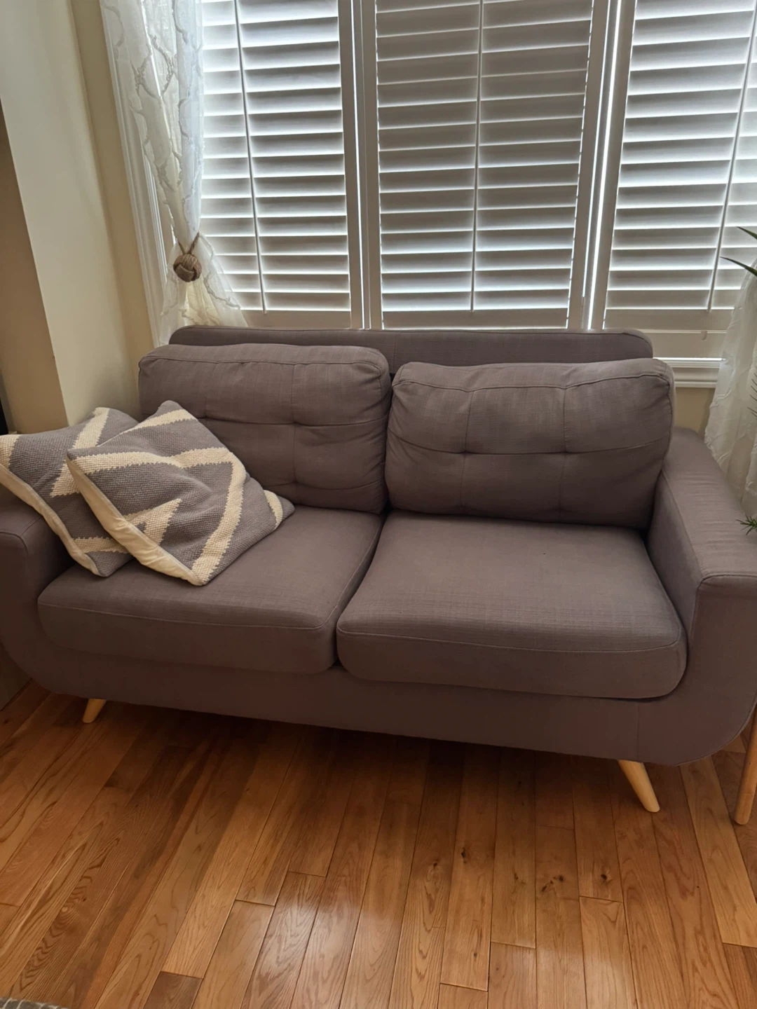 Comfortable Grey Sofa set, 3 seater and 2 seater