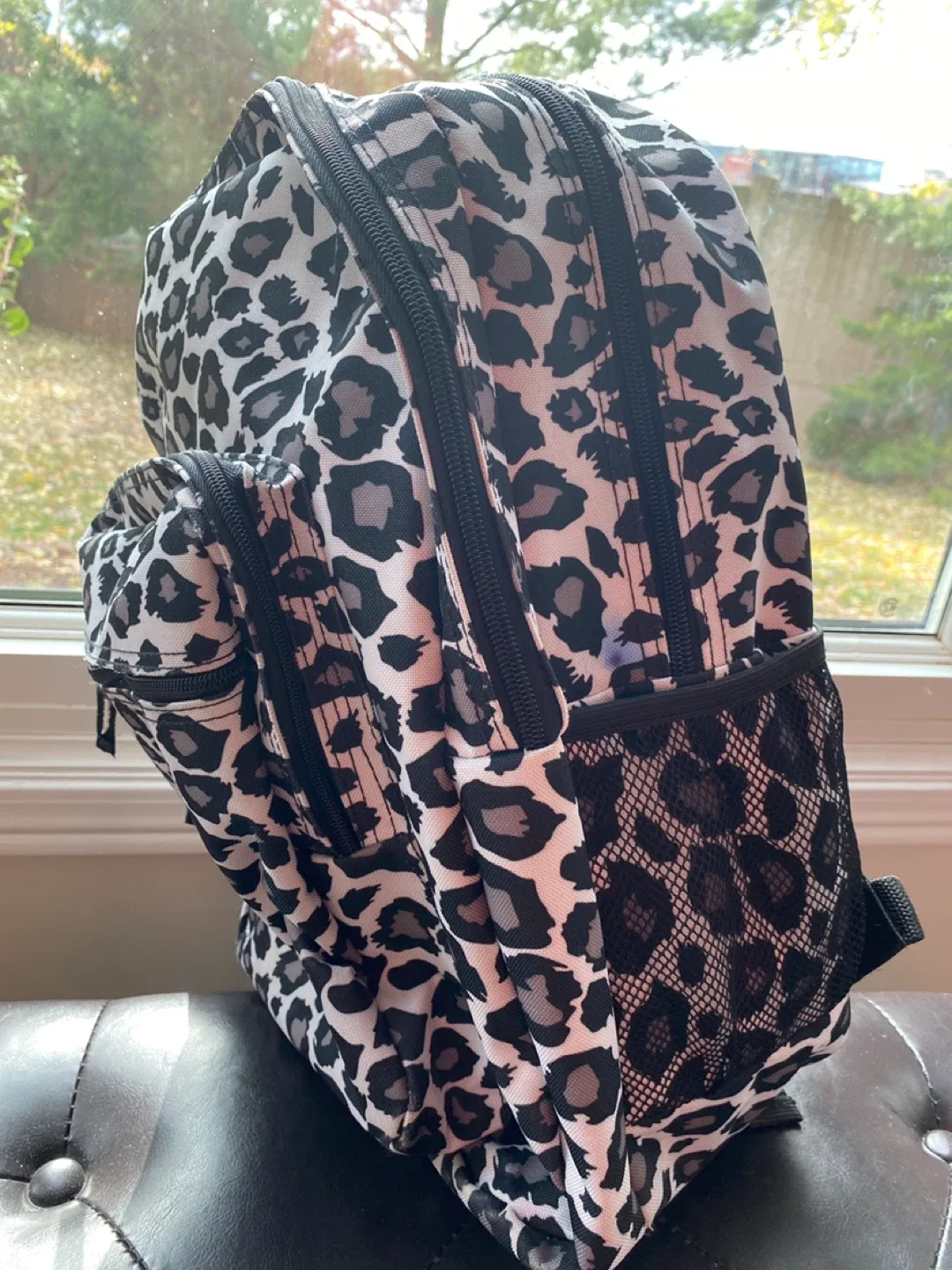 Leopard Print Backpack image indicator(3)