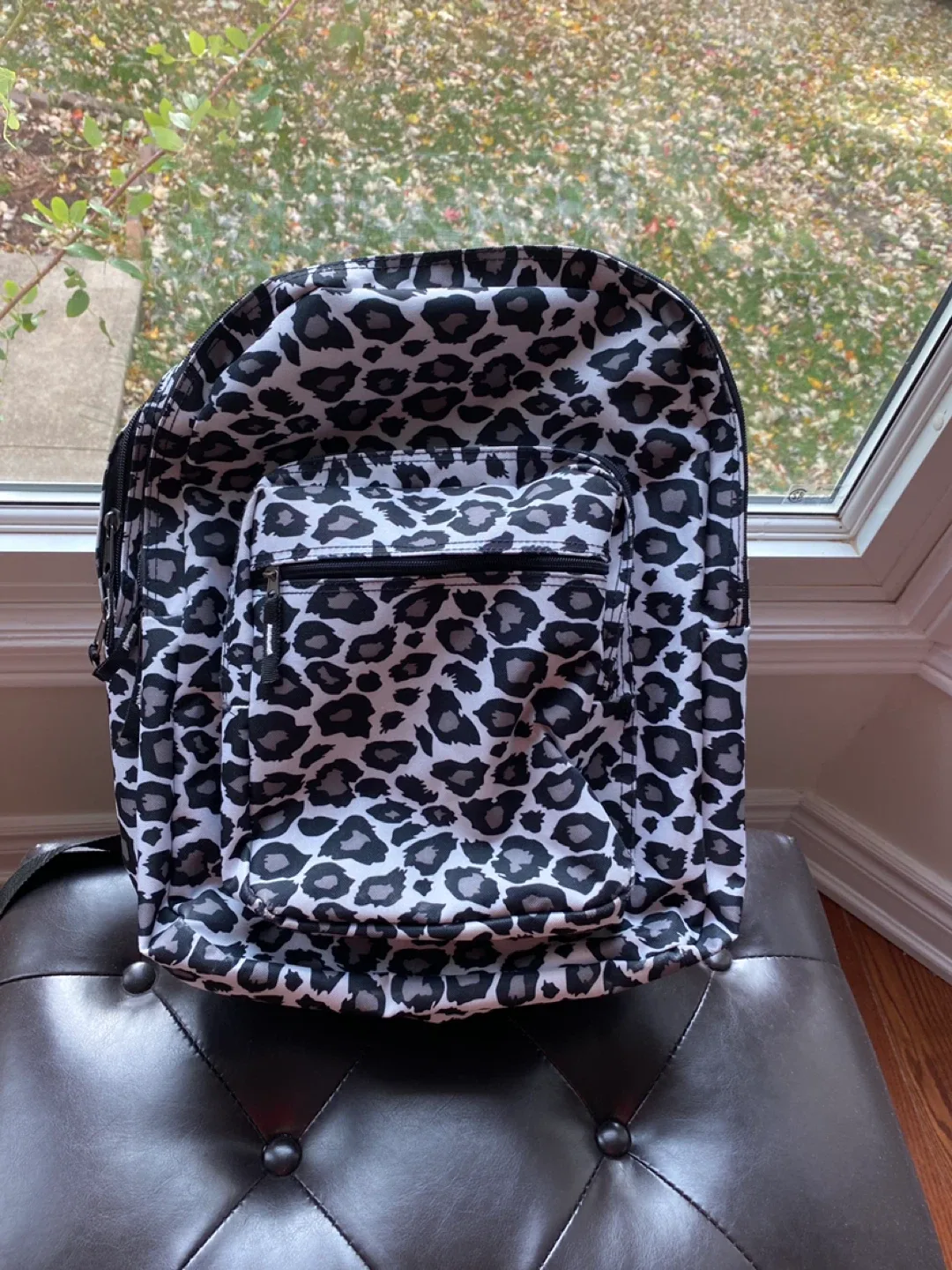 Leopard Print Backpack