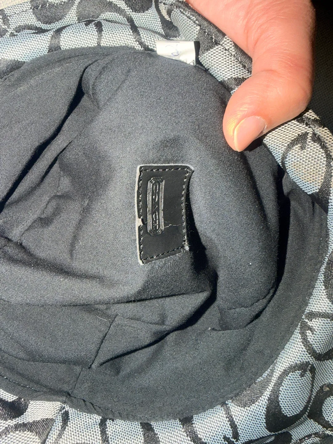 Coach Hat - Black & Grey Pattern image indicator(3)