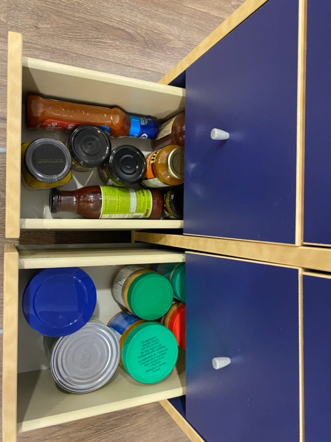 Blue 8-Drawer Storage Cabinet image indicator(8)