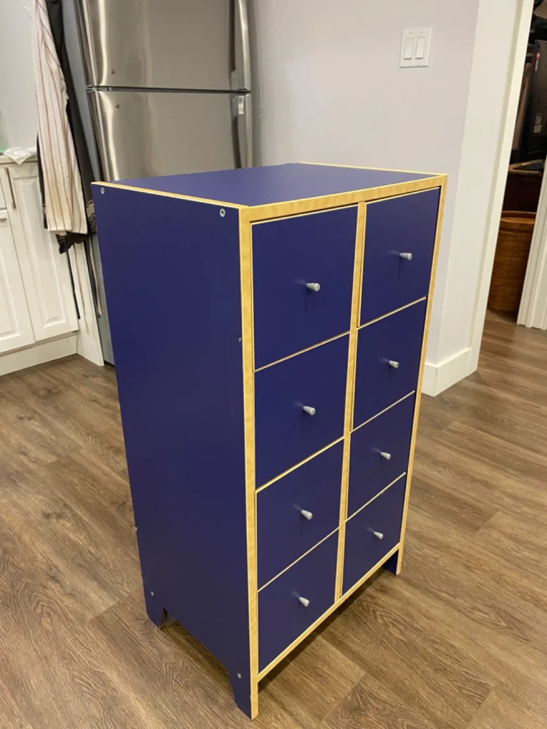 Blue 8-Drawer Storage Cabinet image indicator(4)