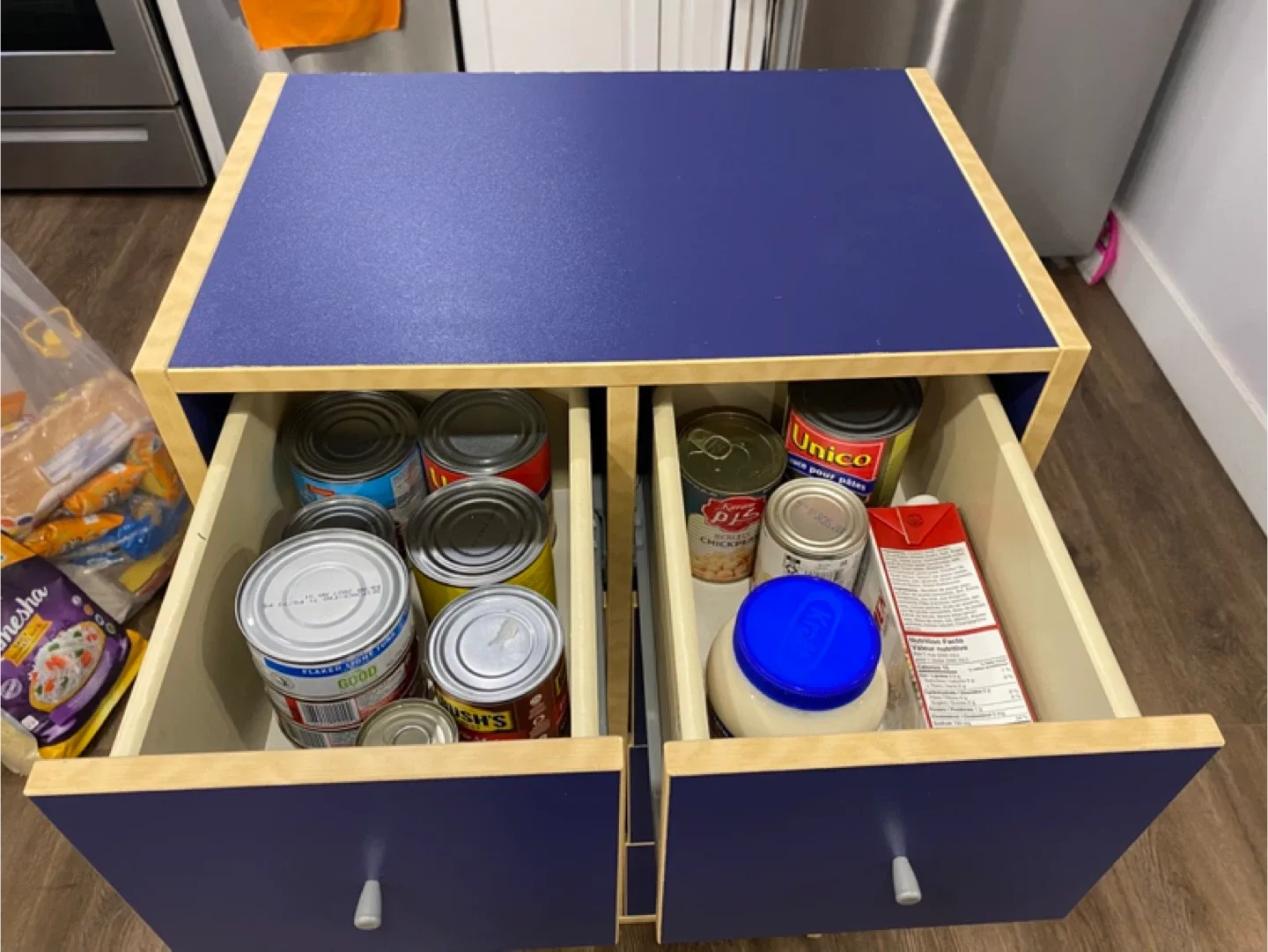 Blue 8-Drawer Storage Cabinet image indicator(7)