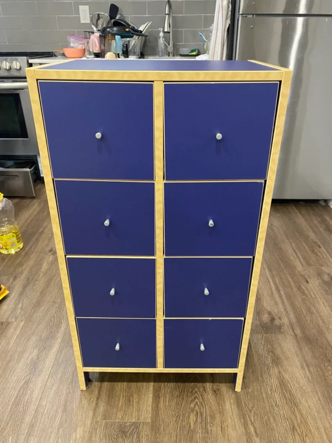 Blue 8-Drawer Storage Cabinet image indicator(2)