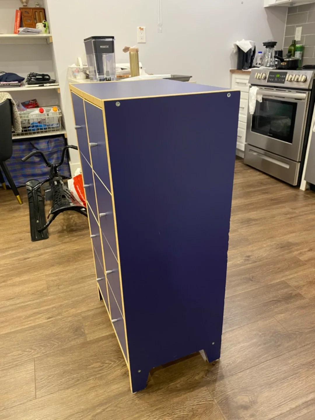 Blue 8-Drawer Storage Cabinet image indicator(5)