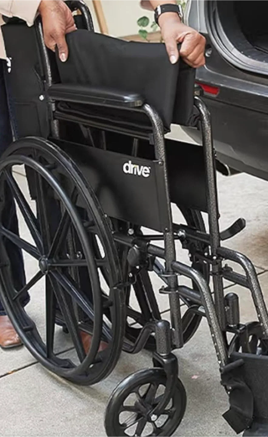 Drive Wheelchair, Black, 18"x16" image indicator(3)
