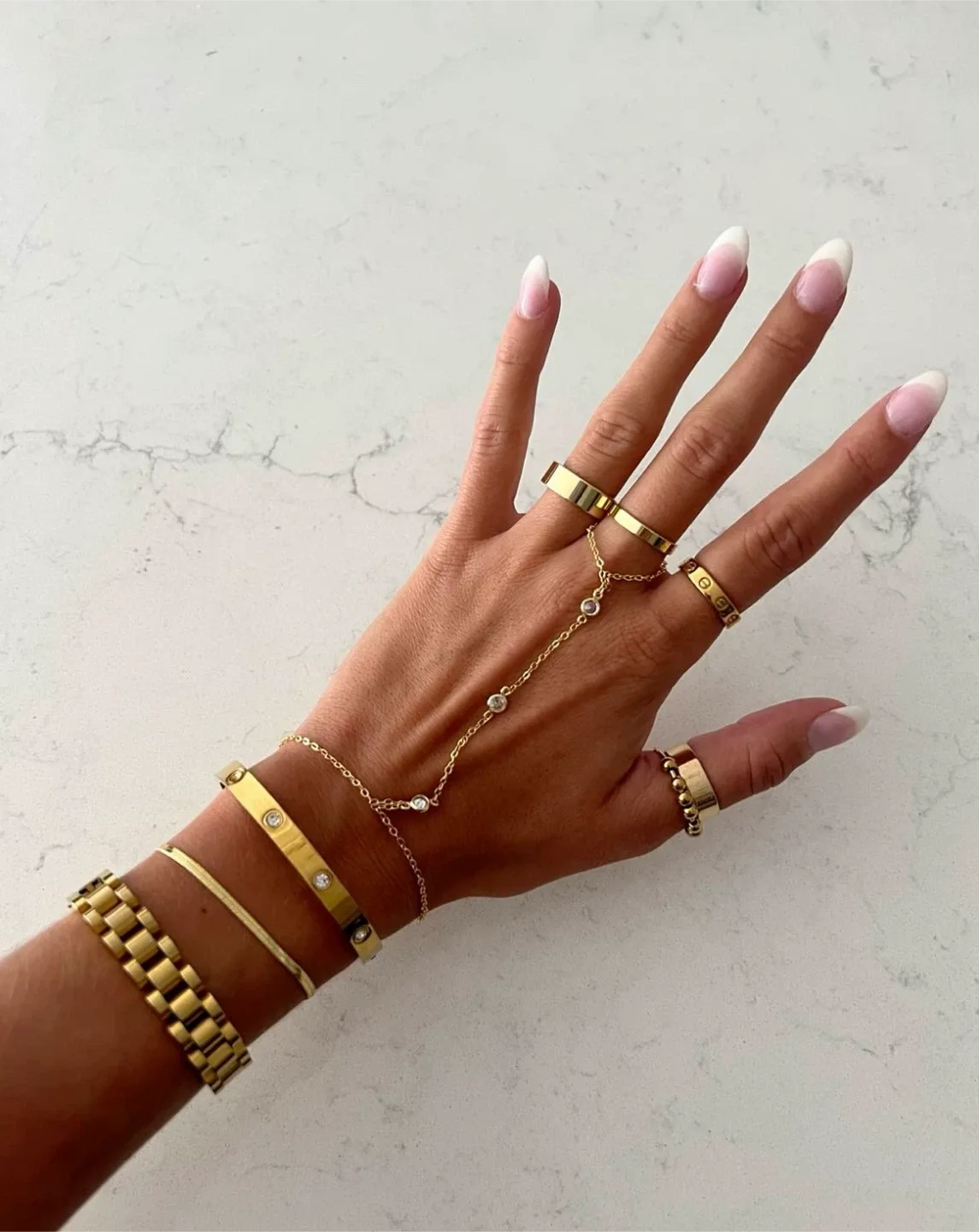 Gold filled love Bracelets image indicator(7)