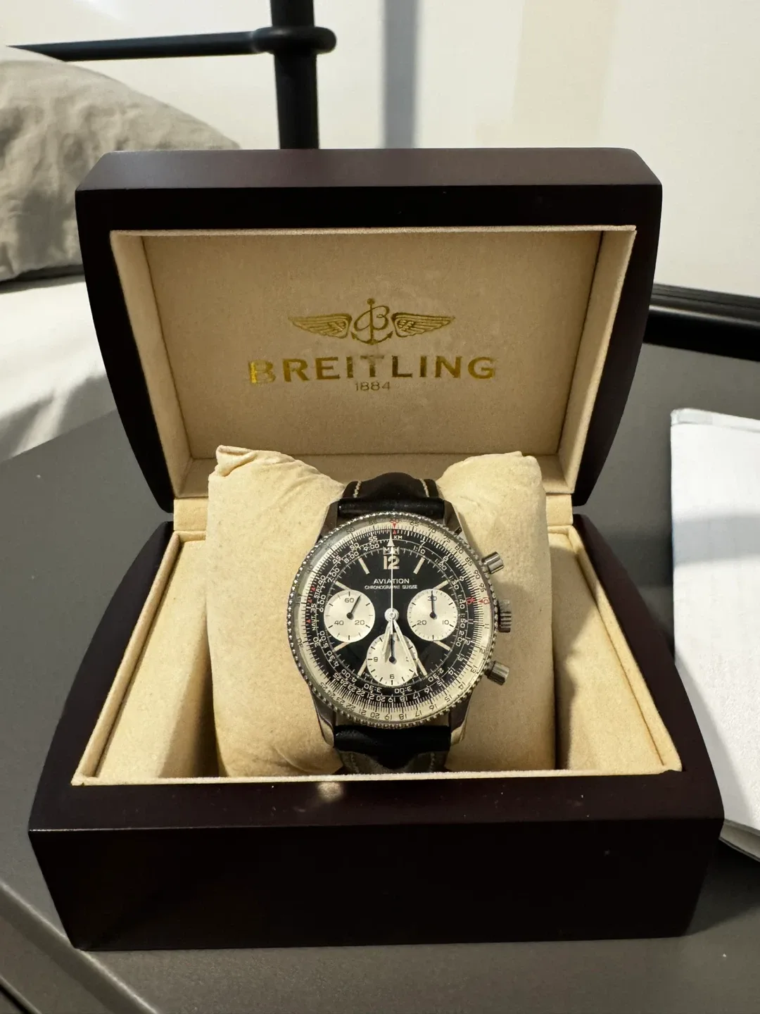 Ollech and Wajs AVIATION Chronograph Navitimer Watch