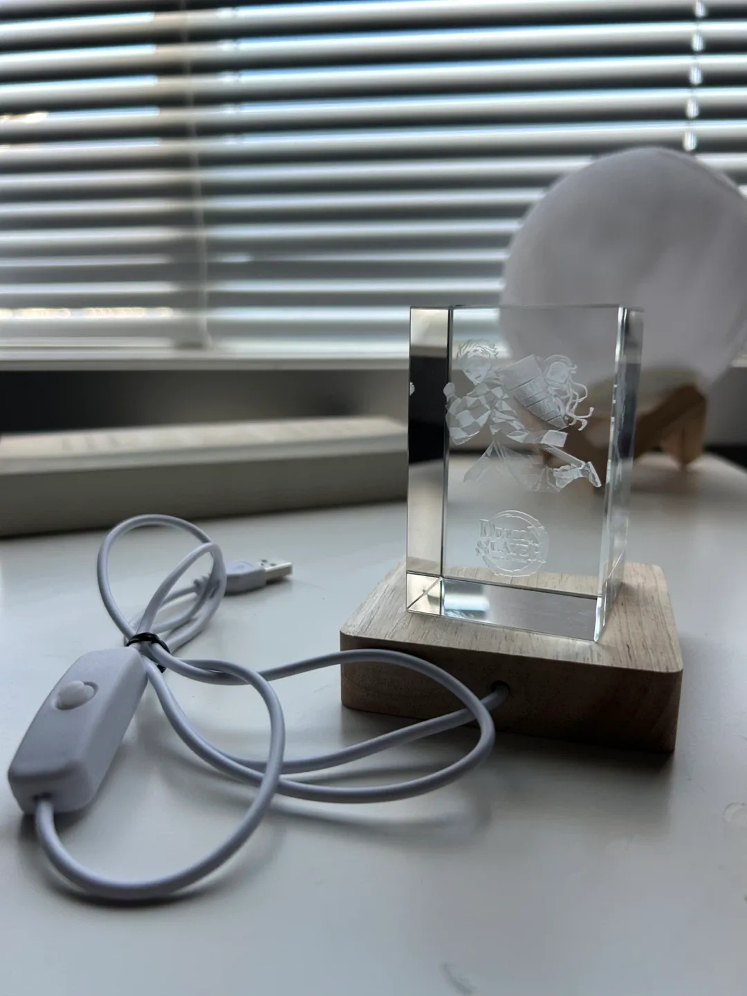 Demon Slayer Crystal Light with Base