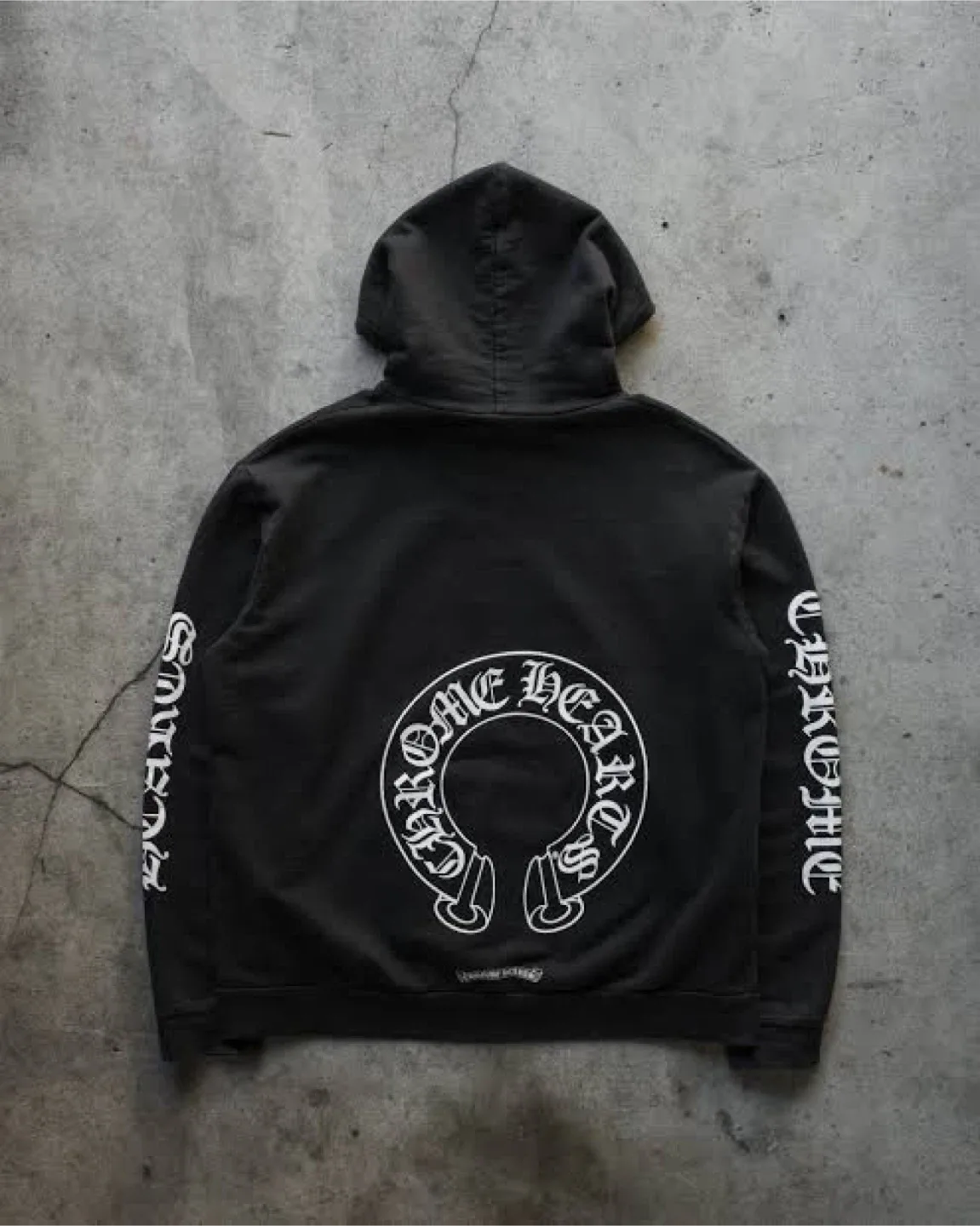 Chrome Hearts Black Zip-Up Hoodie