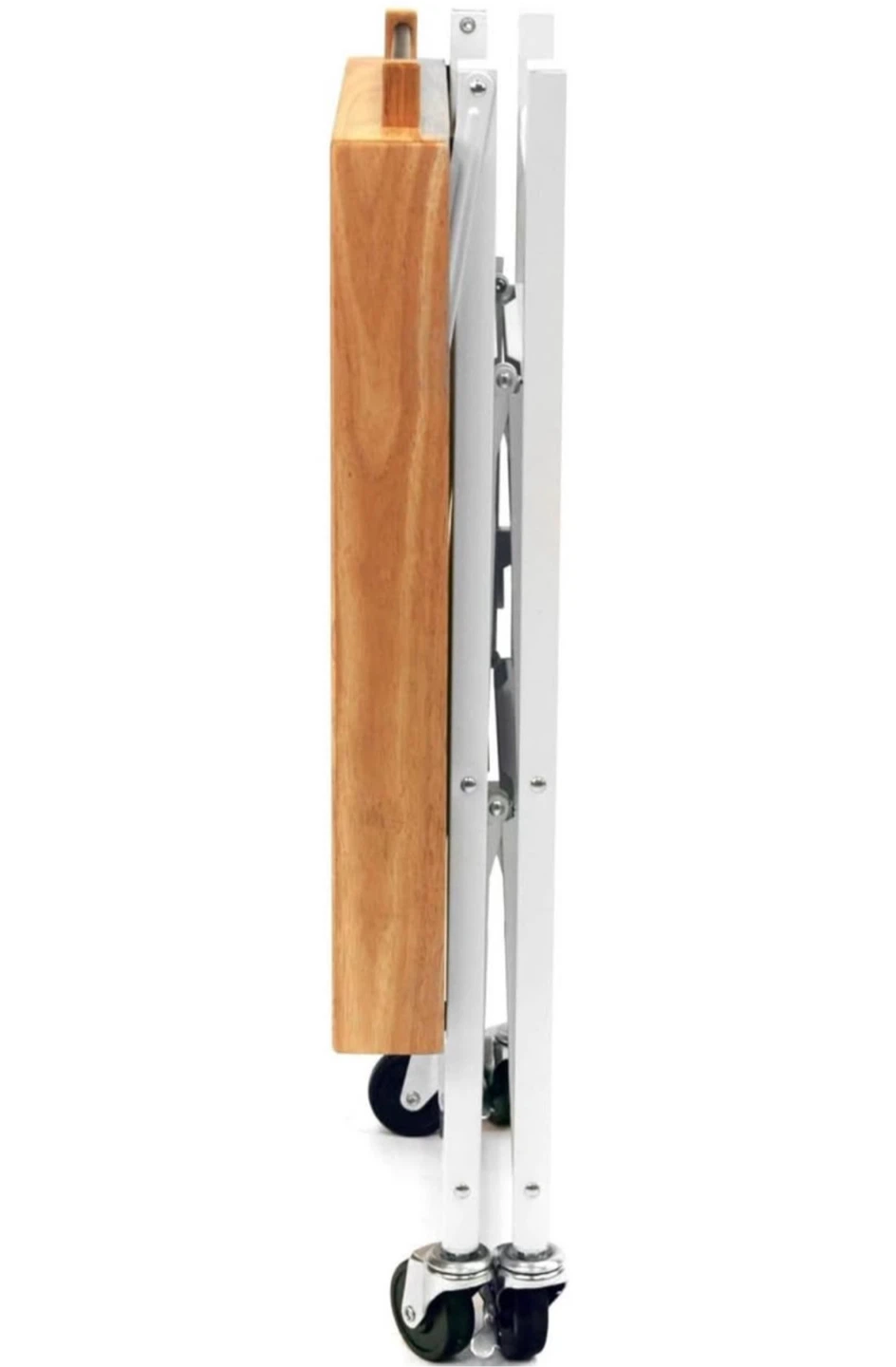 Rolling Kitchen Cart with Wood Top - photo 5