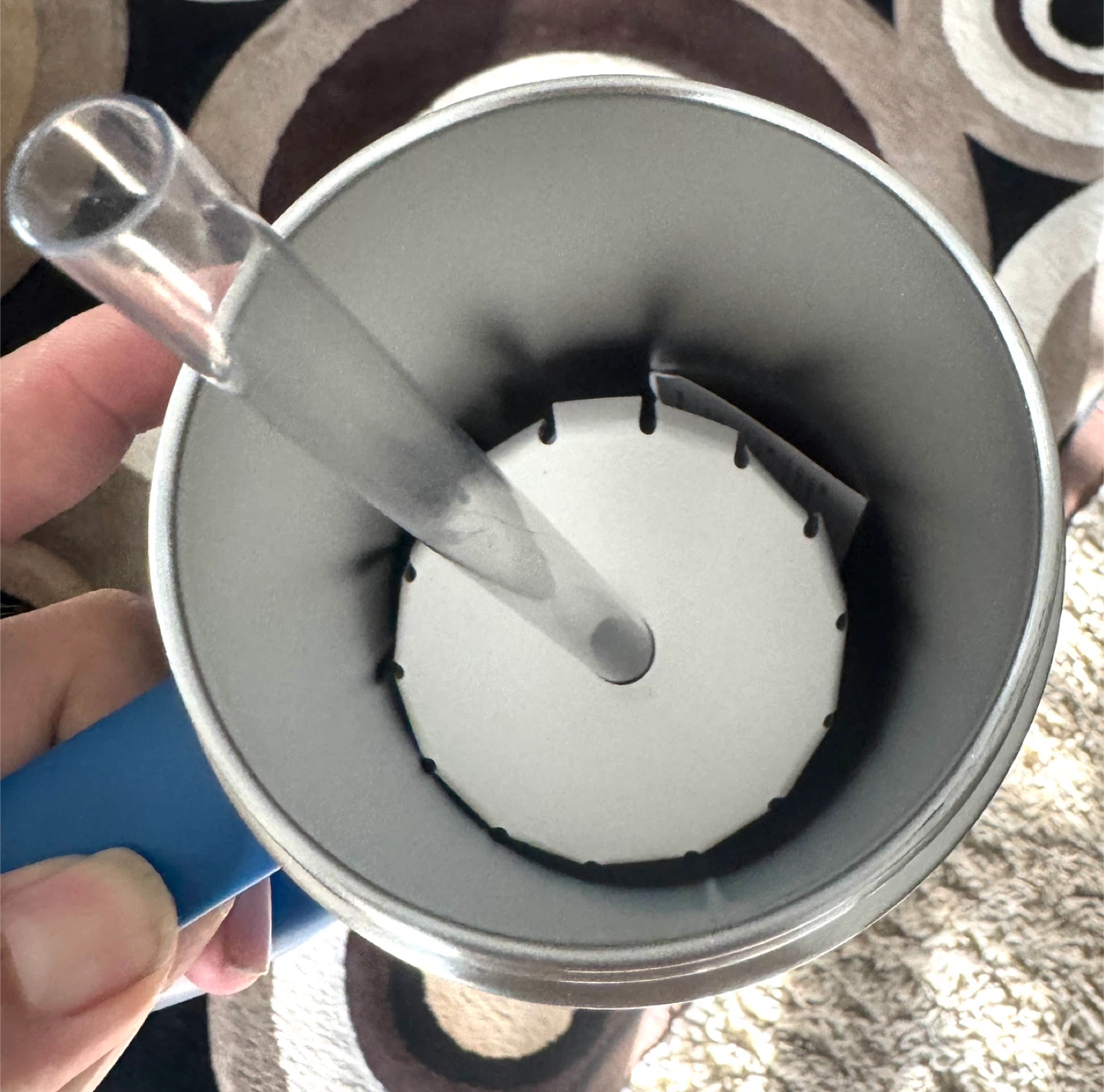 ThermoFlask Blue Insulated Tumbler with Straw - photo 3
