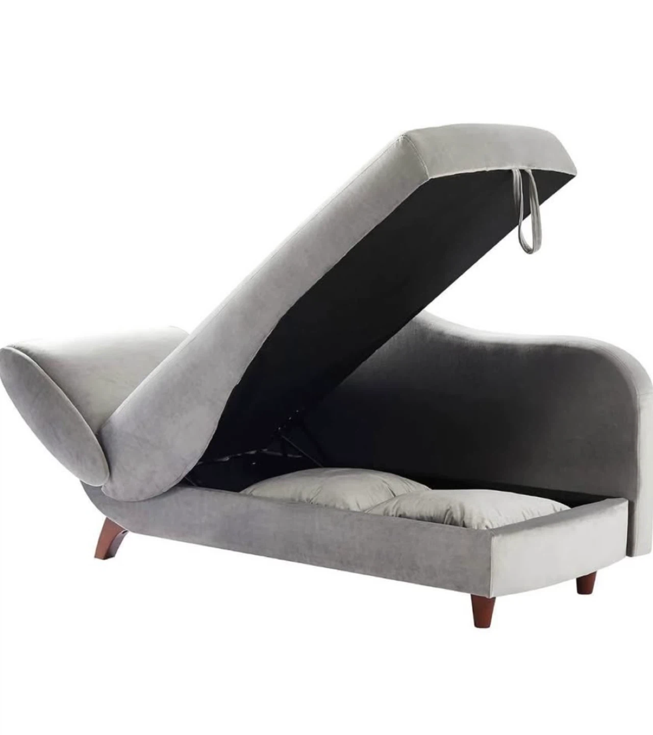 Storage Chaise Lounge Recliner with Adjustable Armrest - photo 2
