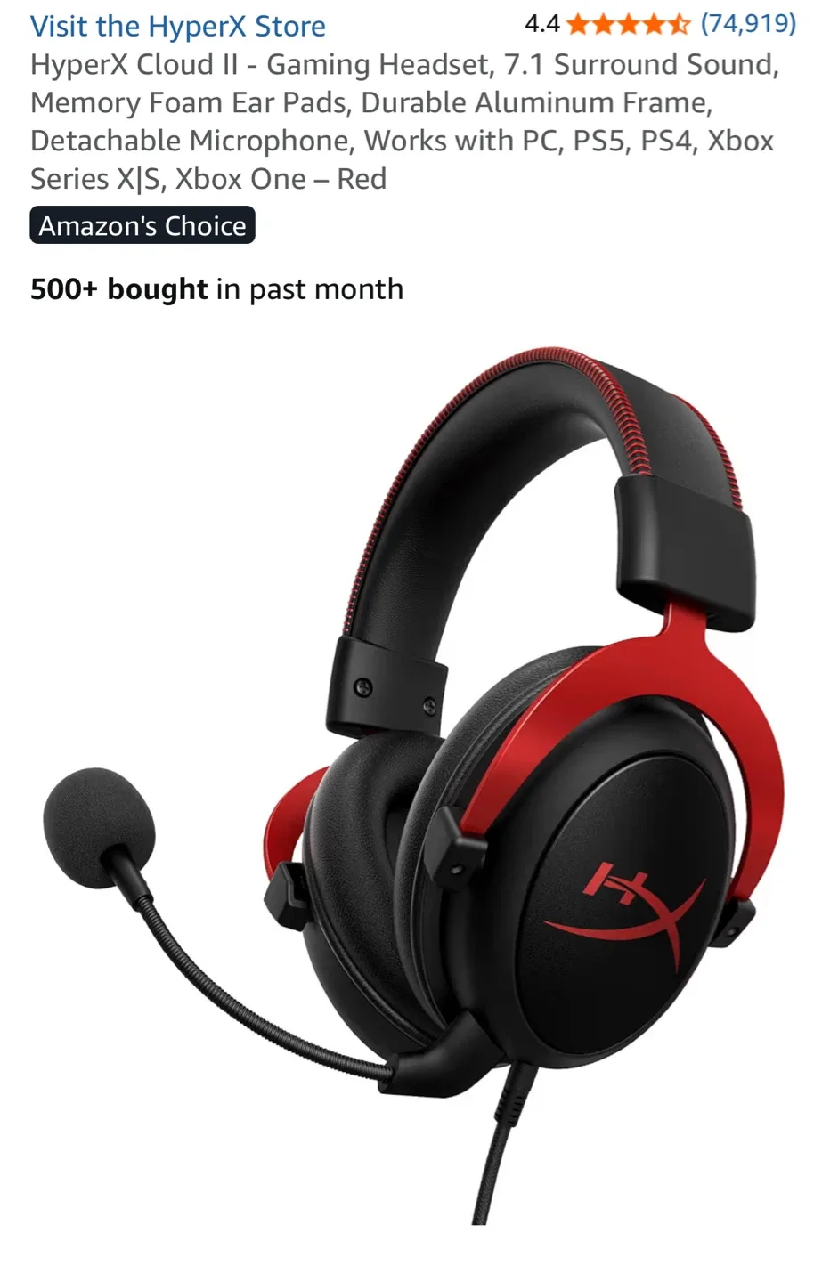 HyperX Cloud II Gaming Headset