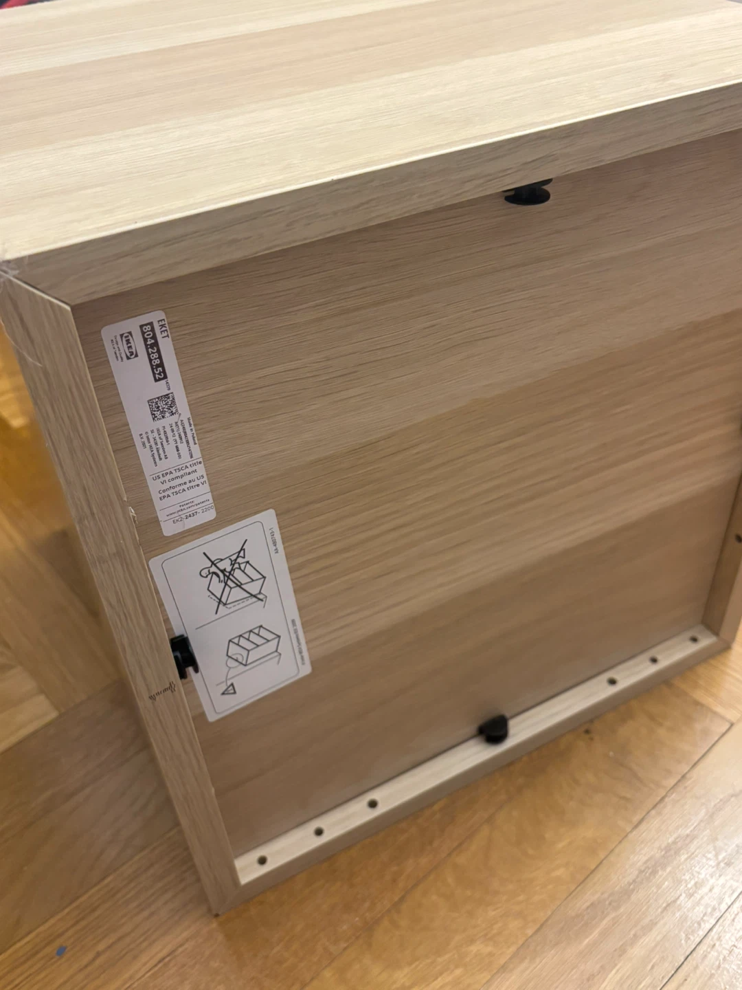 New IKEA EKET Cube Shelf in Natural Wood Color - photo 3