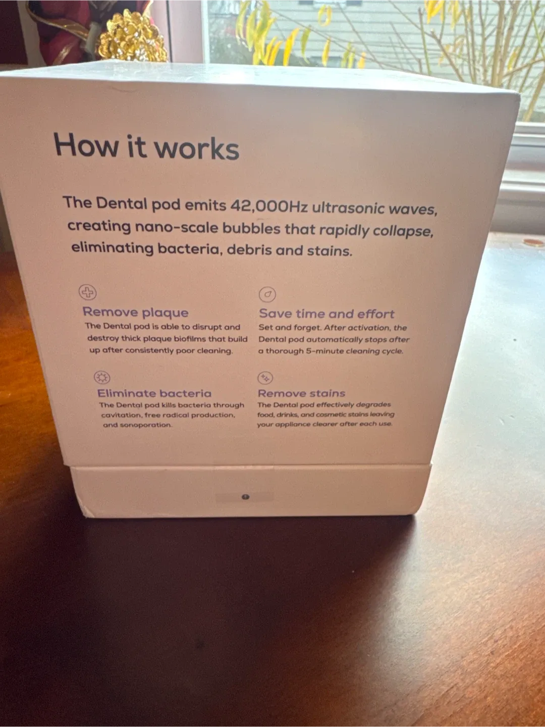 New Zima Dental Pod Ultrasonic Cleaner - Jet Black image indicator(2)