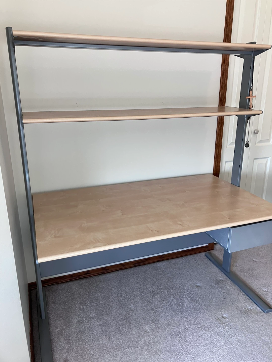 IKEA Elvarli Desk with Shelves - Light Wood - photo 2