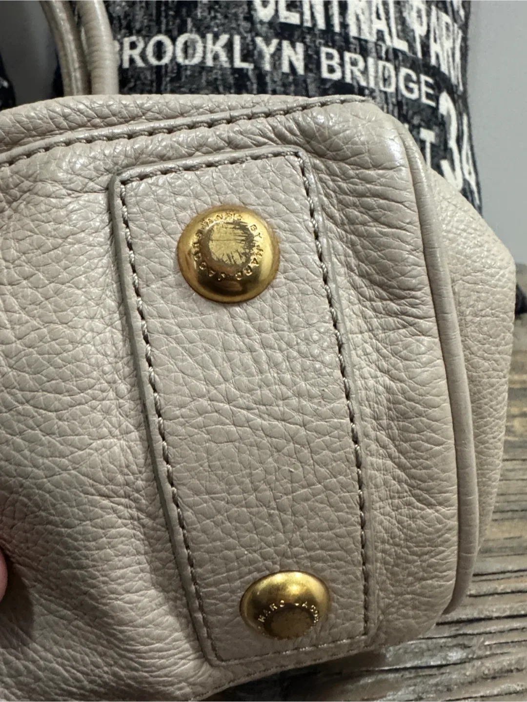 Marc by Marc Jacobs Beige Leather Tote image indicator(6)