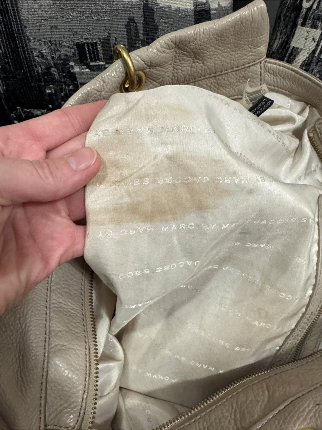 Marc by Marc Jacobs Beige Leather Tote image indicator(5)