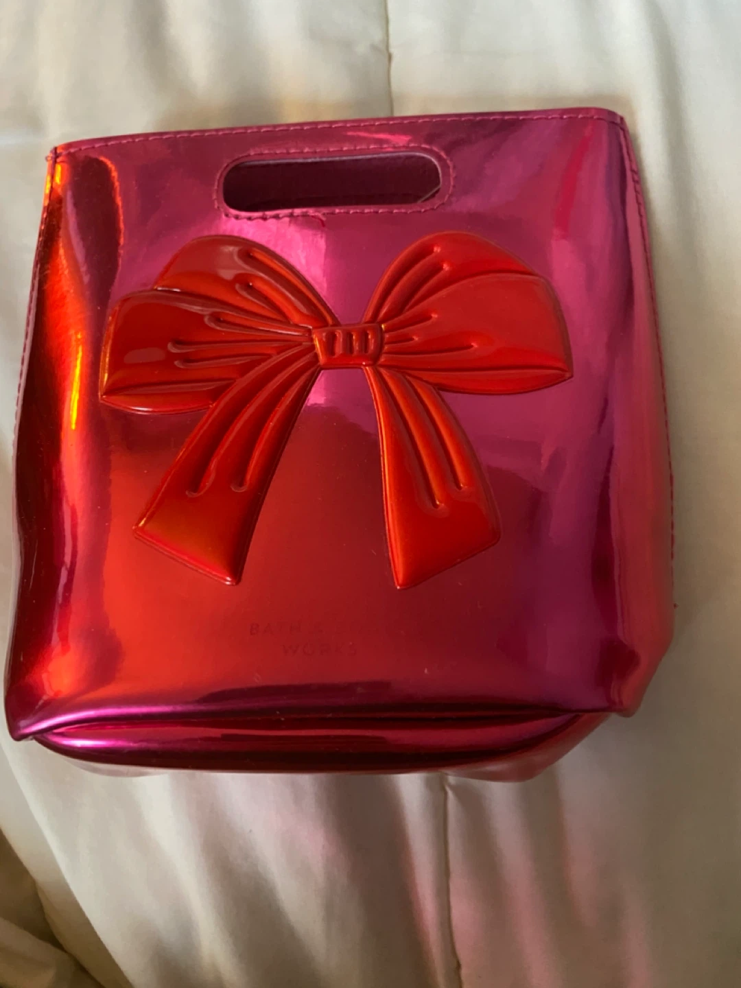 Bath & Body Works Red Bow Gift Bag
