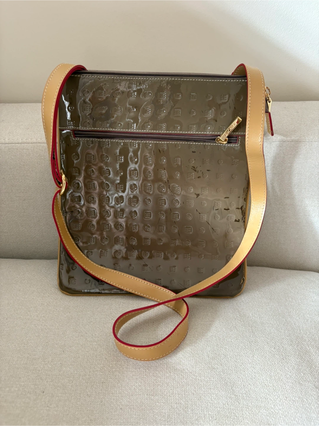 Arcadia Patent Leather Shoulder Bag