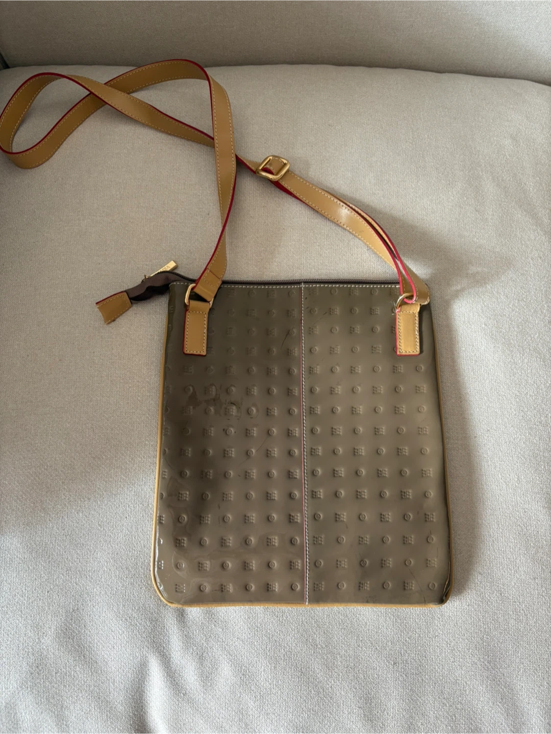 Arcadia Patent Leather Shoulder Bag - photo 2