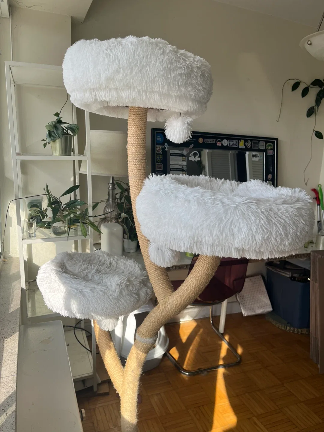 Tall Cat Tree - 70 Inch, White image indicator(8)