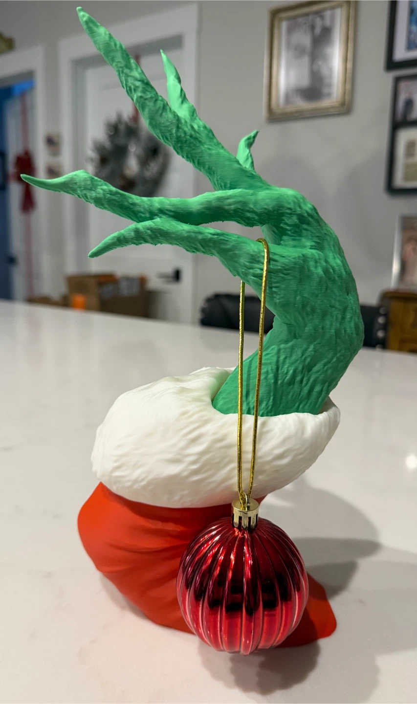 Grinch Hand With Ornament