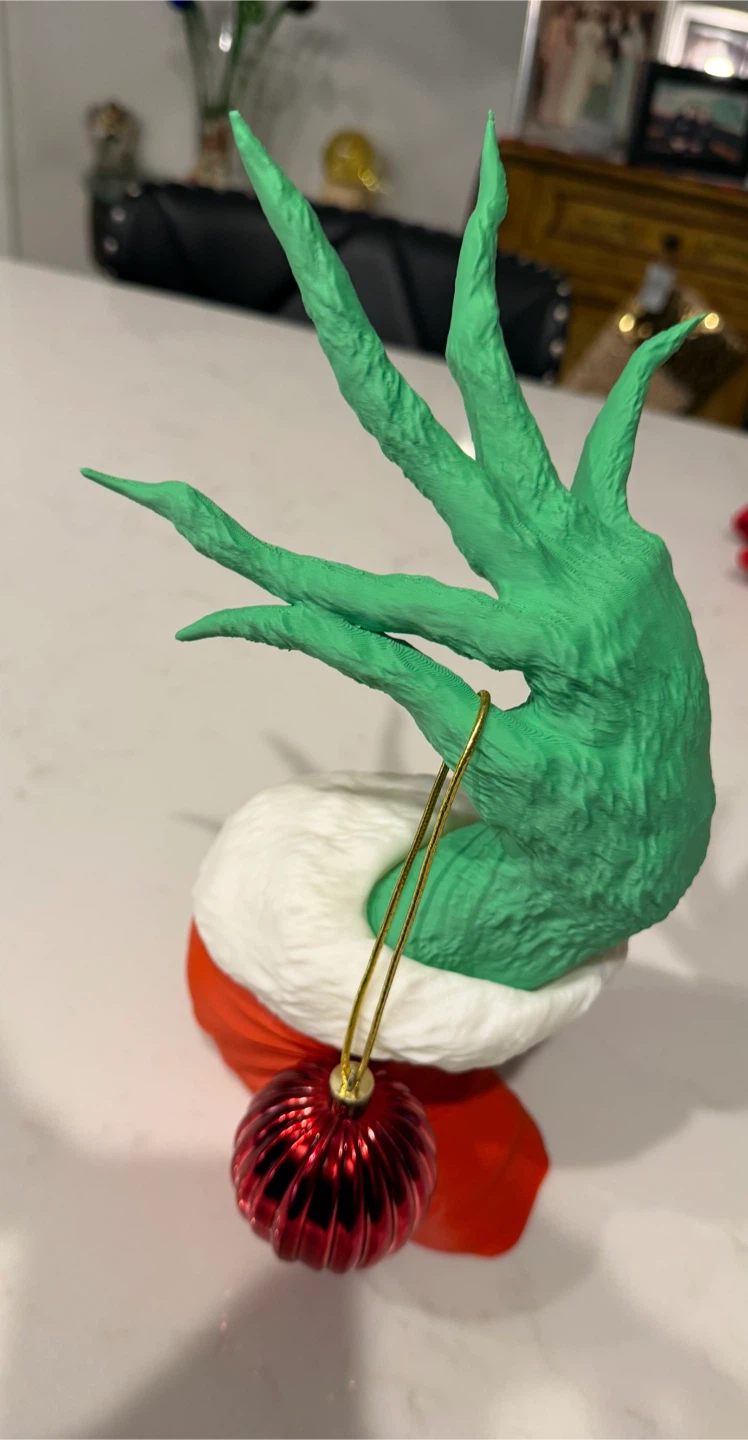 Grinch Hand With Ornament - photo 4