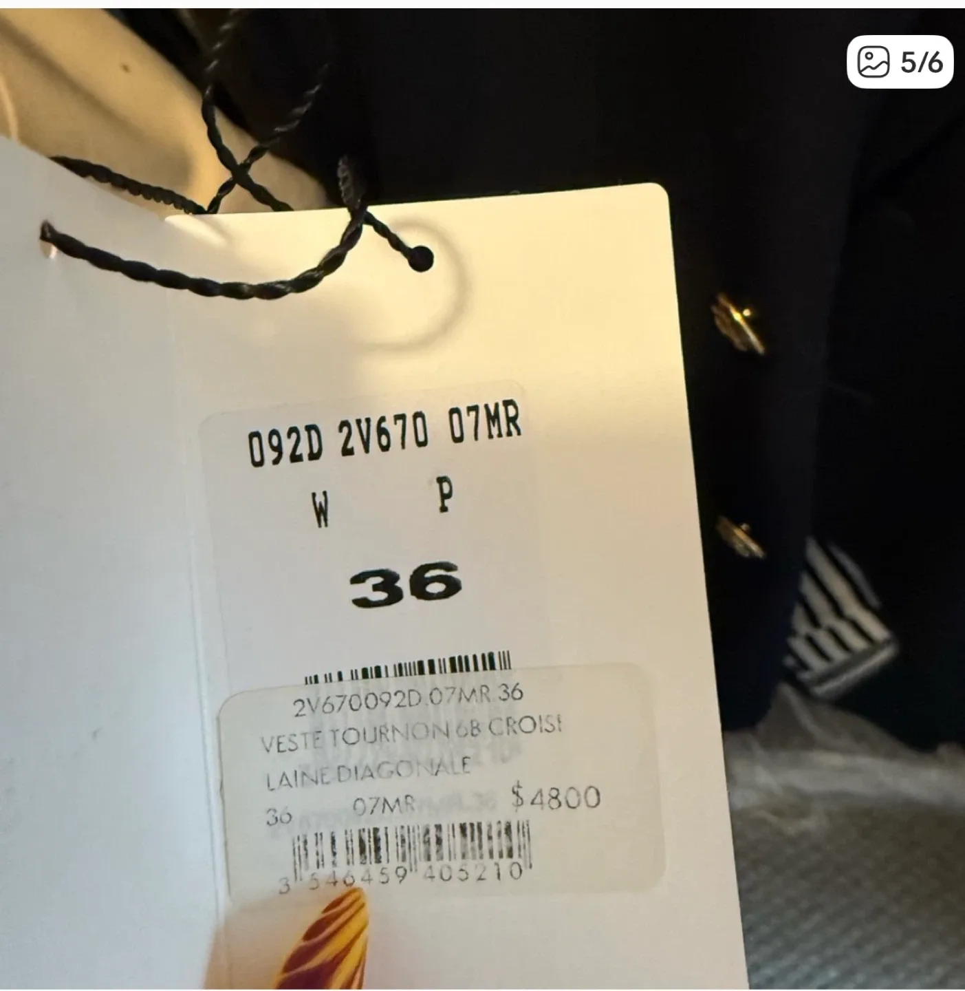 Celine Classic Double-Breasted Blazer - Size 36 image indicator(5)