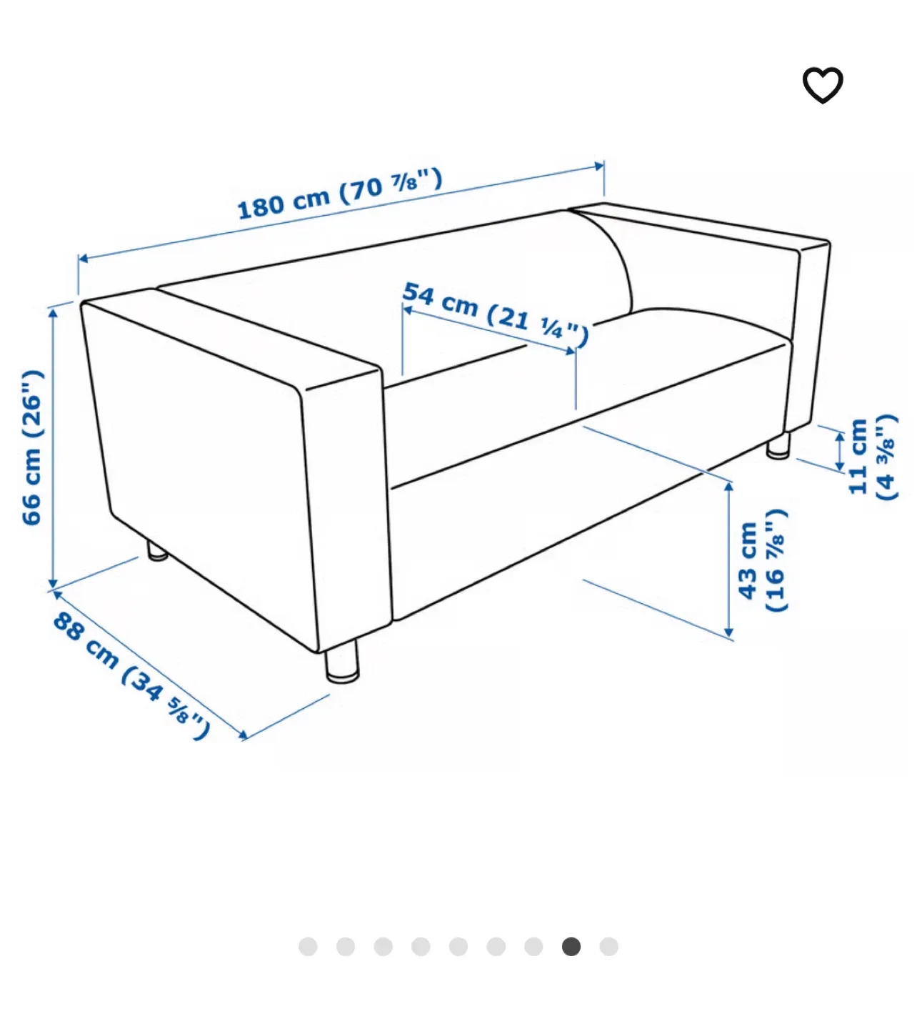 IKEA Klippan Loveseat with 2 Sofa Covers image indicator(3)