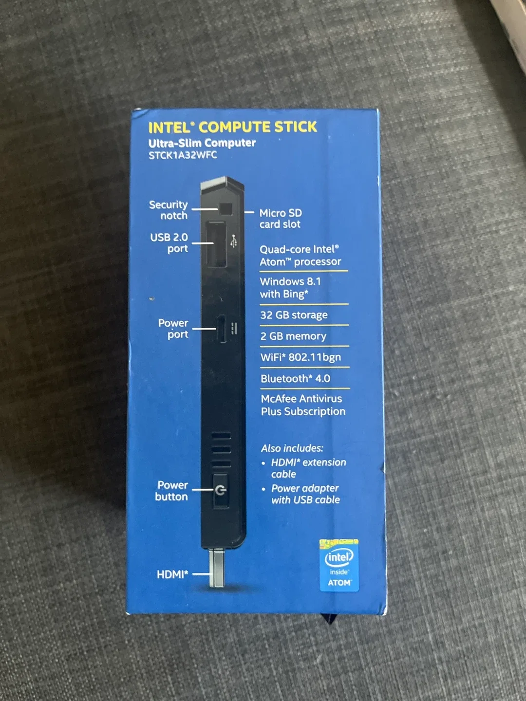 Intel Compute Stick Ultra-Slim Computer STCK1A32WFC image indicator(2)