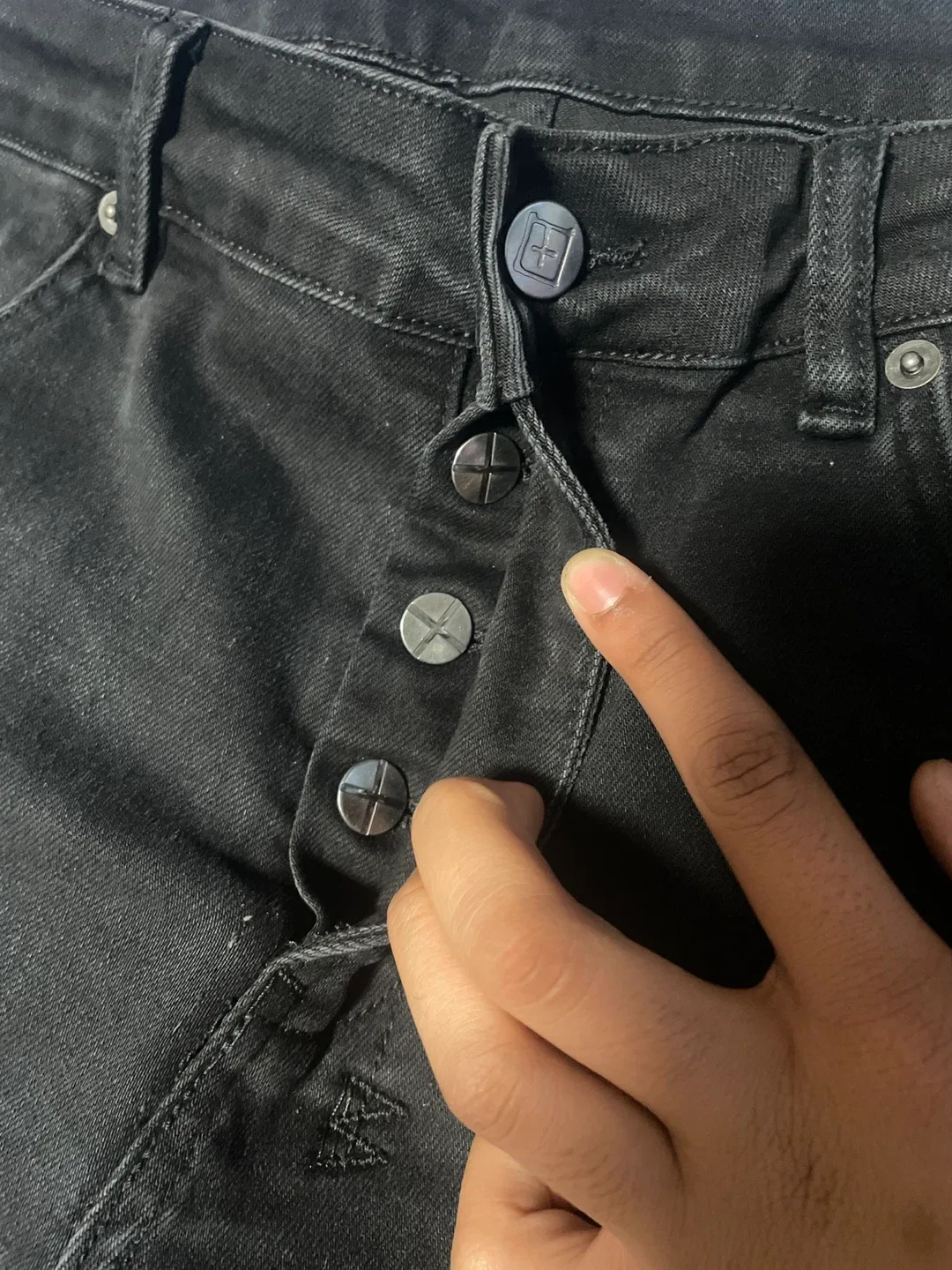 Ksubi Black Denim Jeans Size 32 image indicator(3)