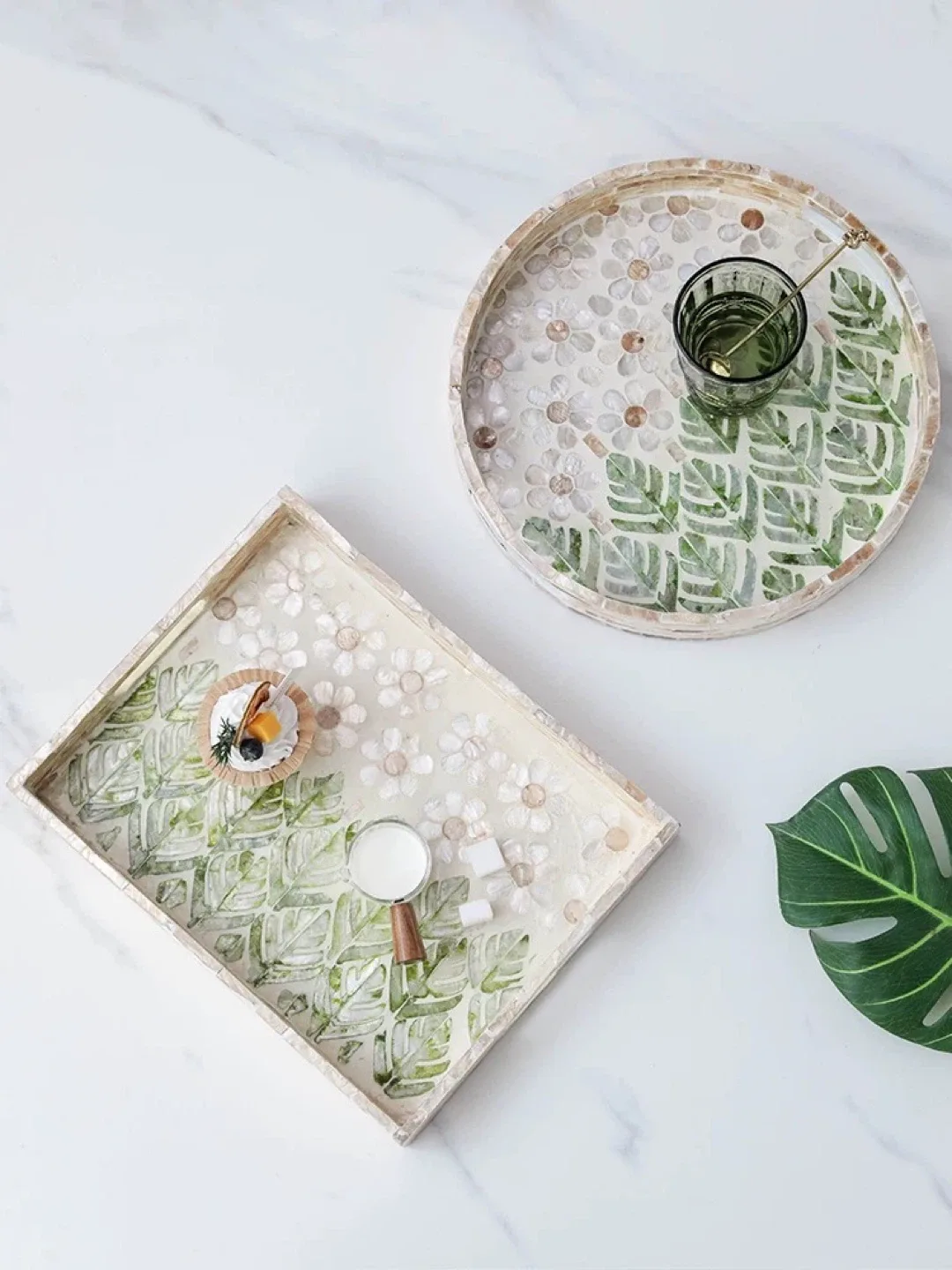 Decorative Serving Trays made of natural shells image indicator(2)