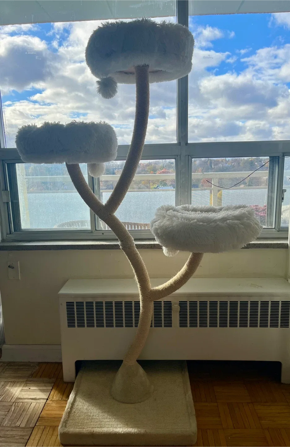 Tall Cat Tree - 70 Inch, White image indicator(9)