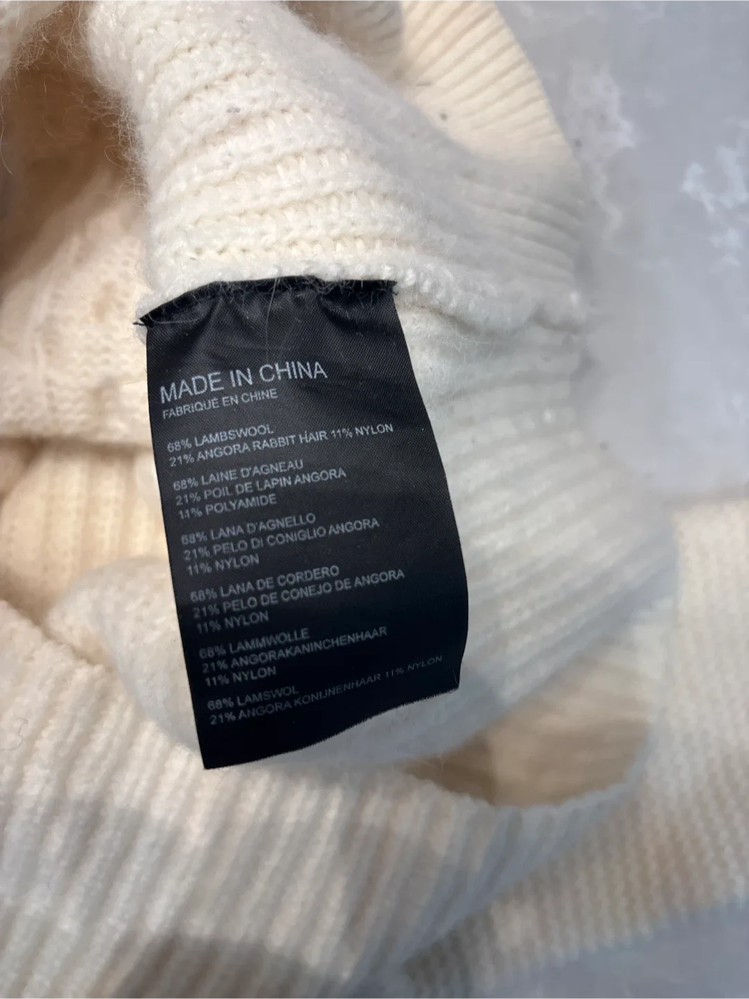 Club Monaco Cream Turtleneck Sweater image indicator(3)