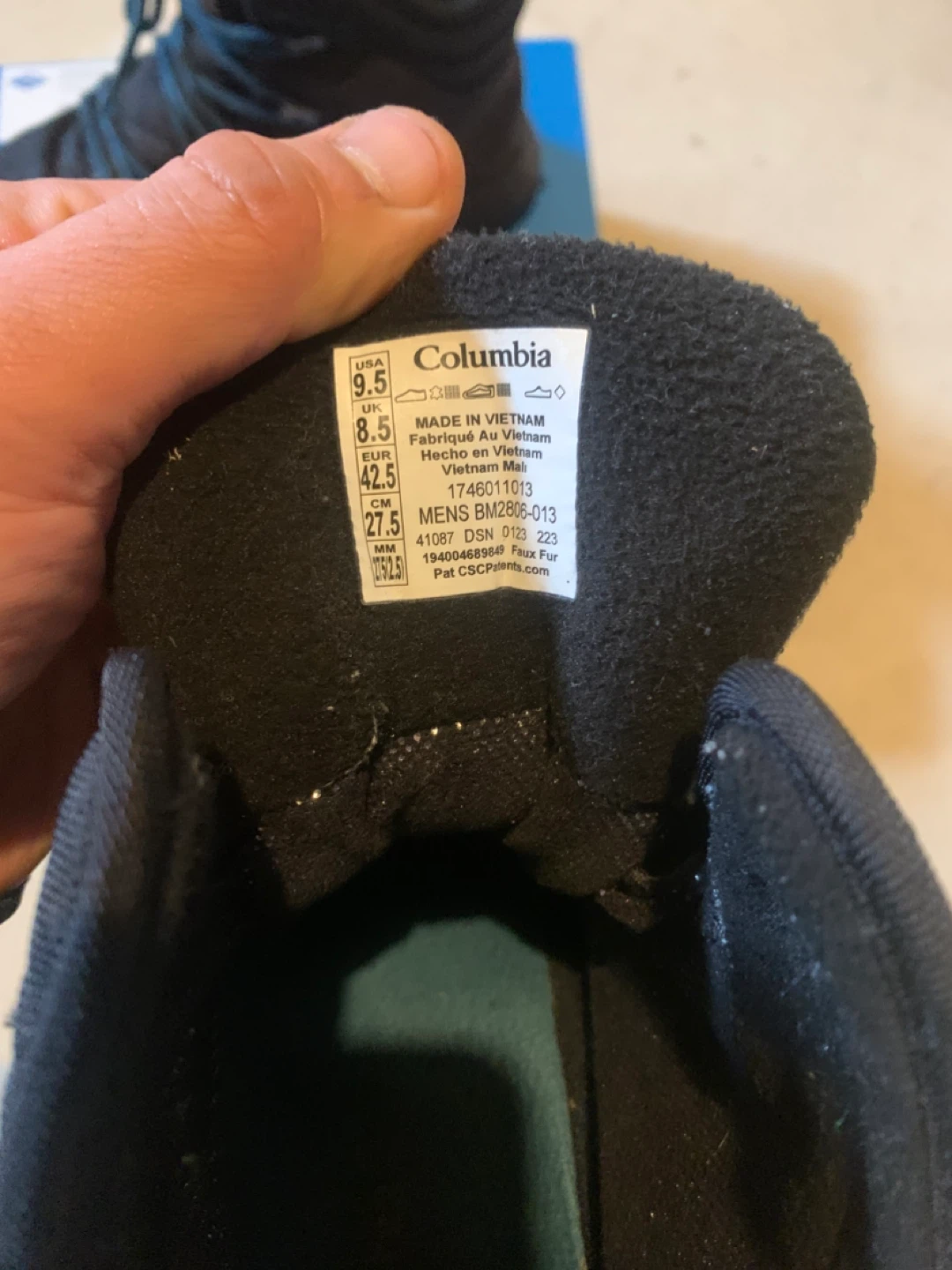 Columbia Fairbanks Omni-Heat Men's Boots - Size 9.5