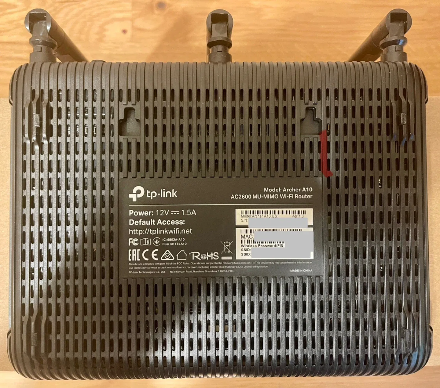 TP-Link Archer A10 AC2600 MU-MIMO WiFi Router image indicator(3)