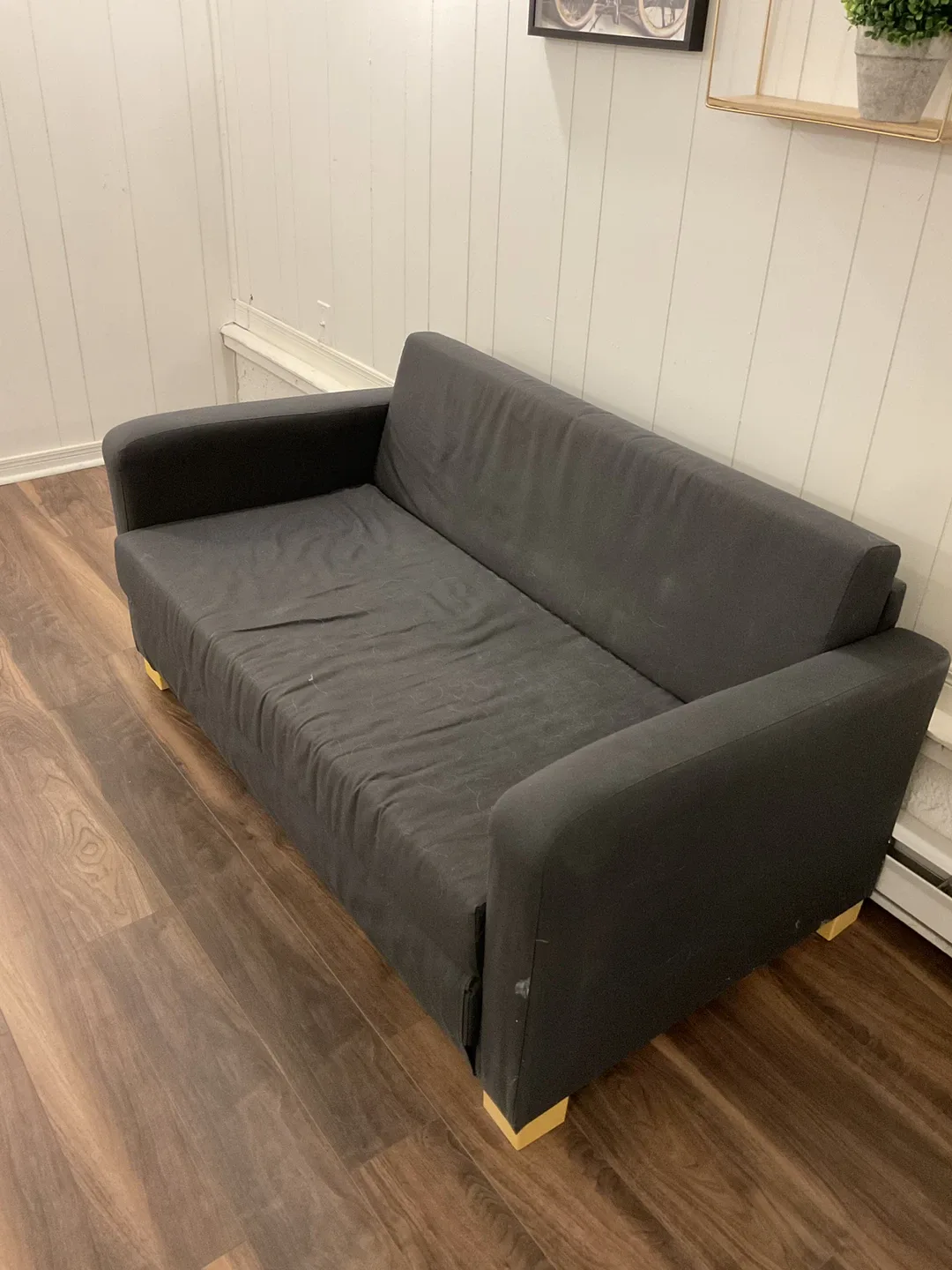 IKEA Lycksele Lövås Sofa Bed - Dark Grey image indicator(3)