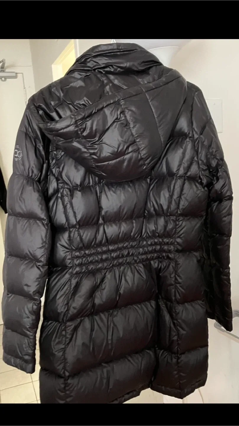Women’s Calvin Klein Black Down🪶Coat, M-Needs Couple🪡🧵Repairs🖤🧥 image indicator(2)