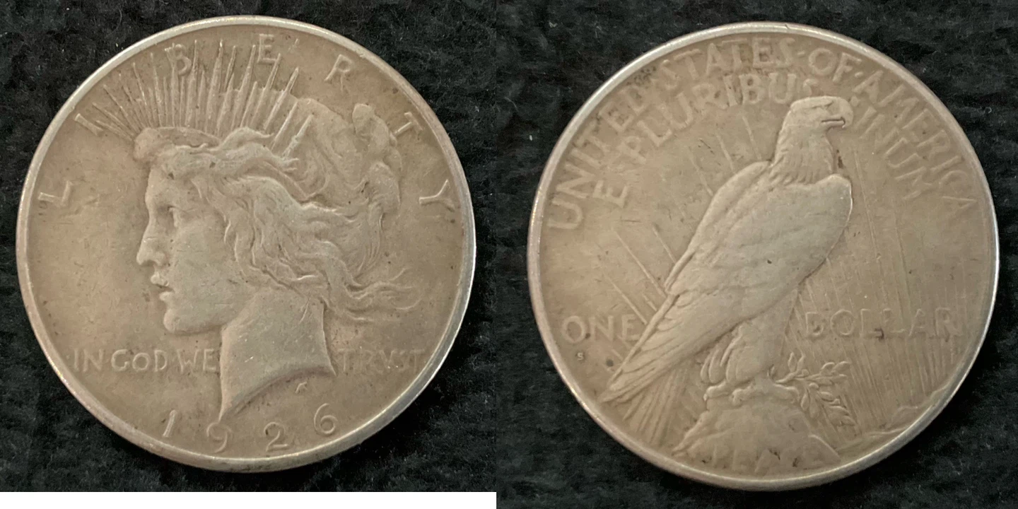 1926 Peace Silver US Dollar