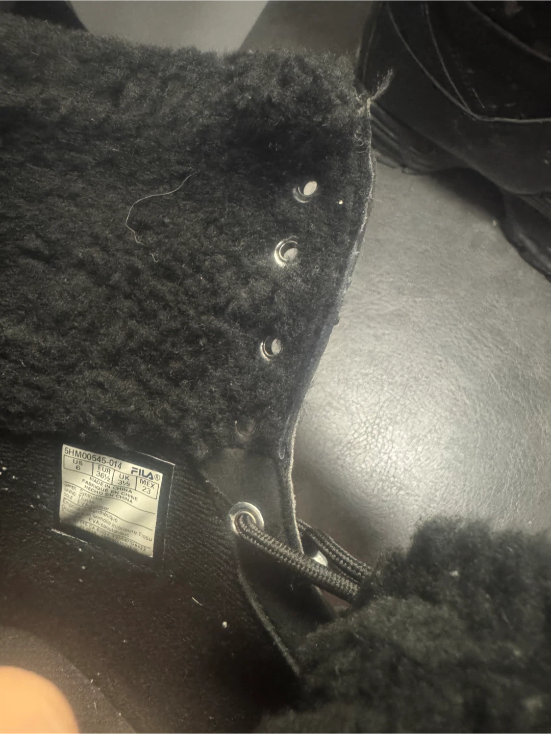 Fila Black Winter Boots US 6 - photo 3