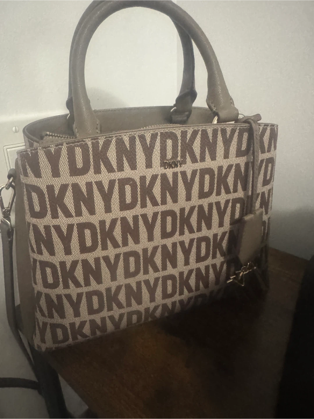 DKNY Satchel Bag - Beige/Brown