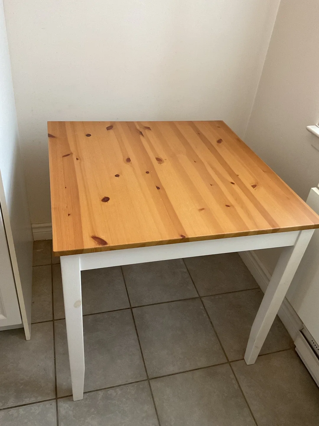 IKEA Dining Table - Light Wood & White image indicator(3)