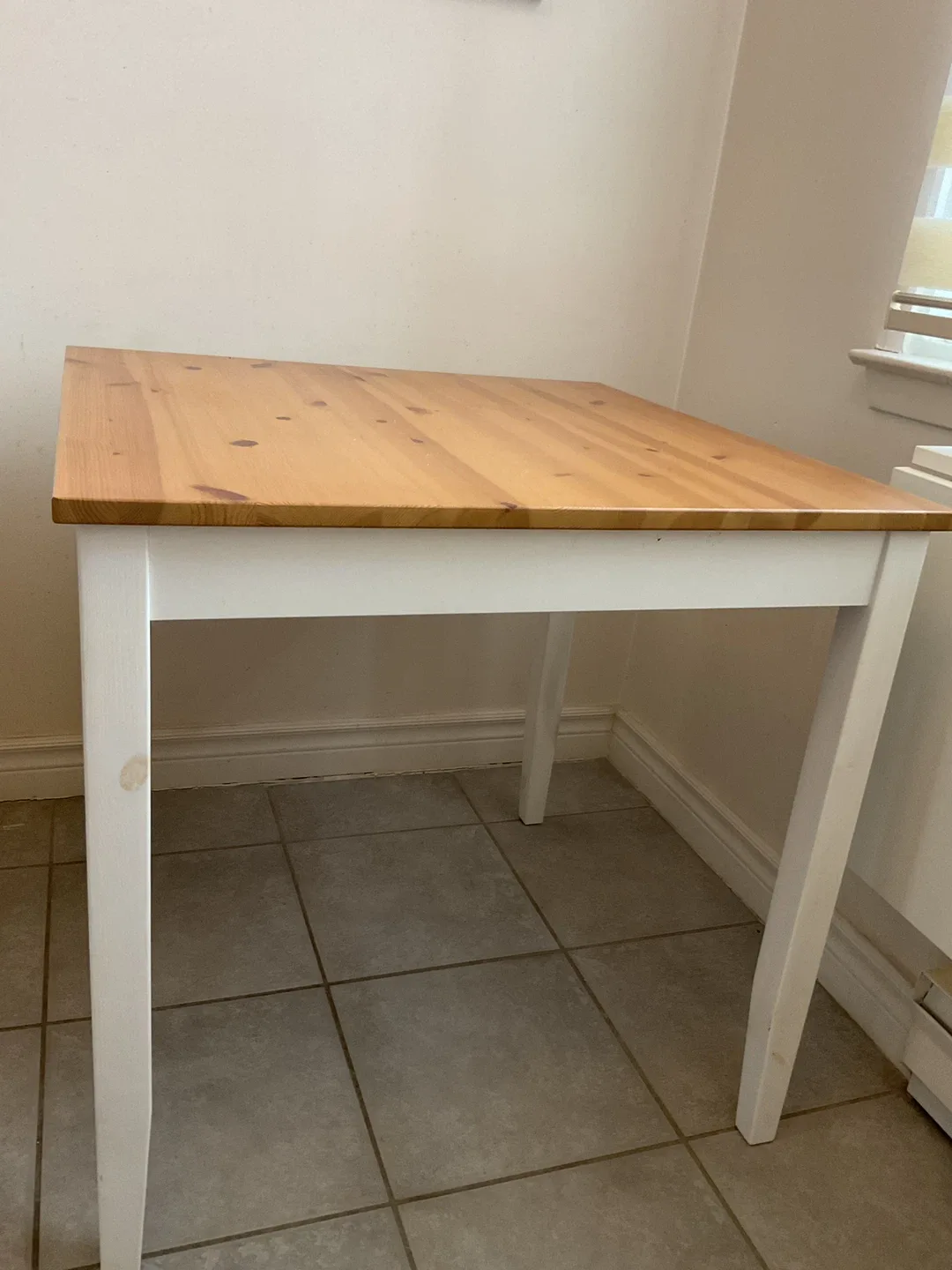 IKEA Dining Table - Light Wood & White image indicator(2)